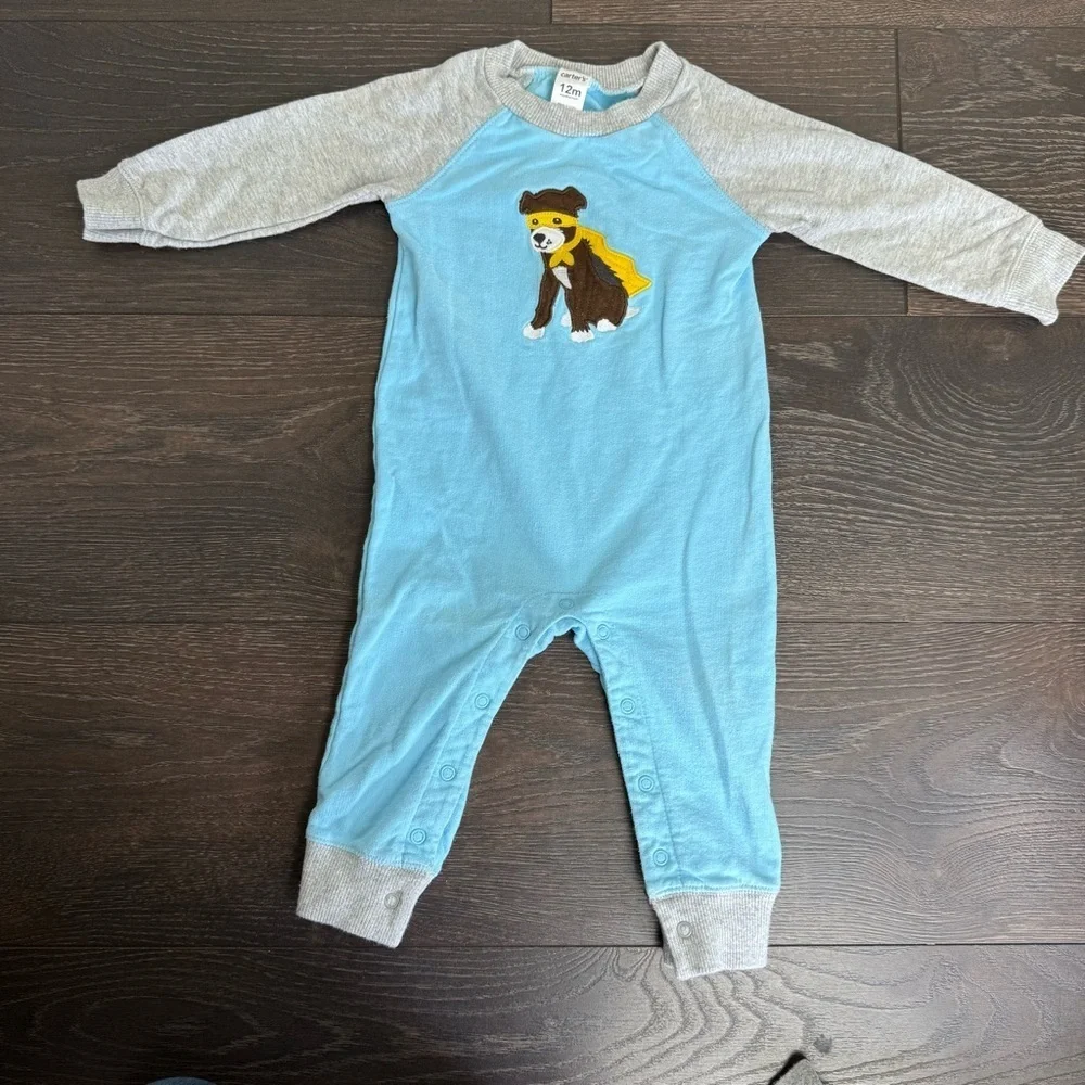 Carter's Mustard Striped Kids, Baby boy lot size 12 months mix brands bundle